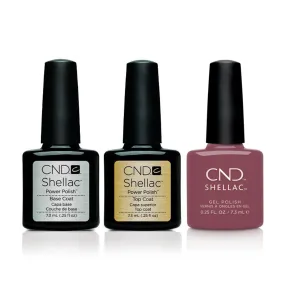 CND - Shellac Combo - Base, Top & Wooded Bliss