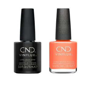 CND - Vinylux Topcoat & Silky Sienna 0.5 oz - #454