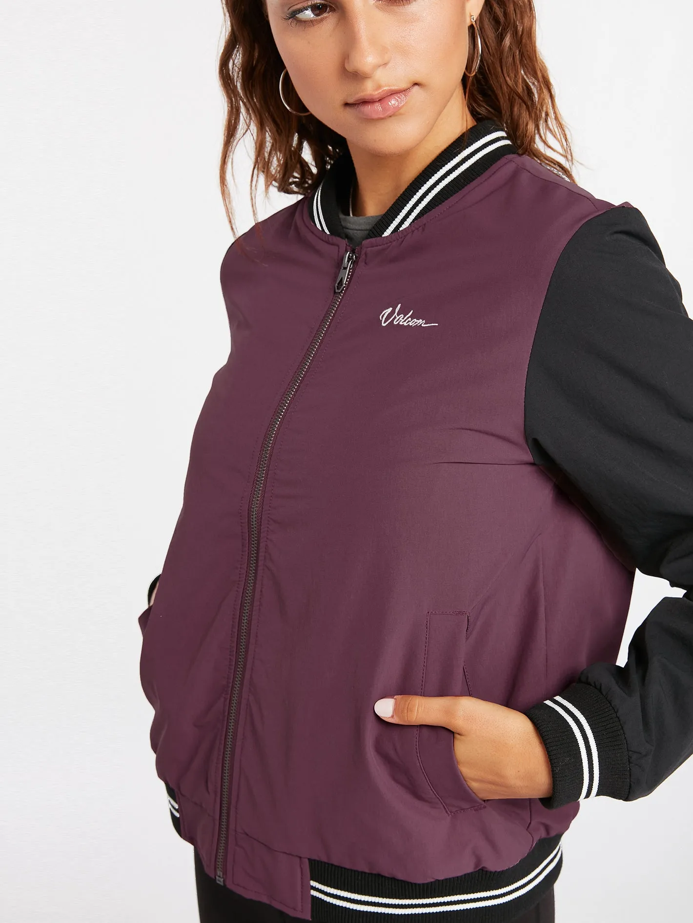 Coco Ho Track Jacket - Eggplant