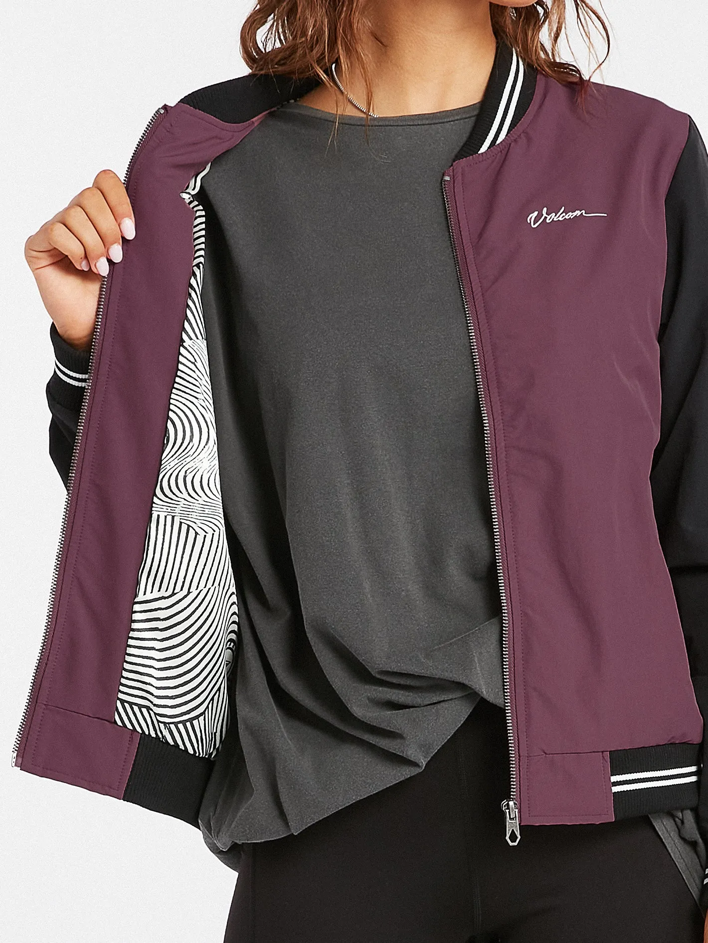 Coco Ho Track Jacket - Eggplant