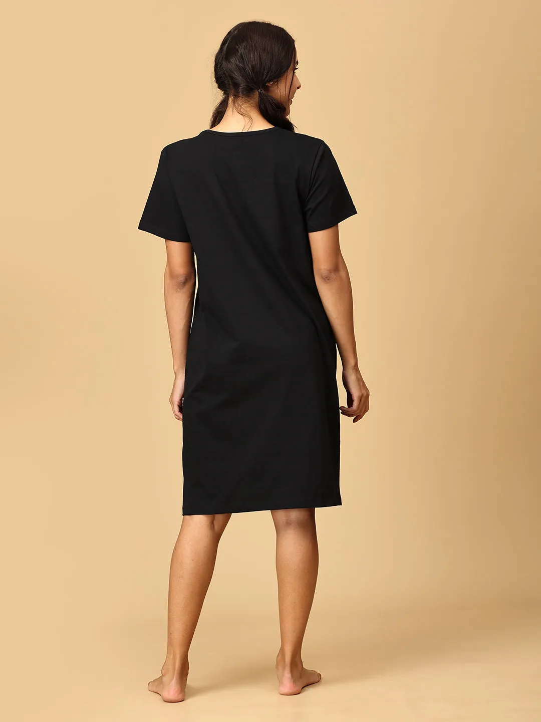 Combo Of Sleepy Mumma & Bun In The Oven Maternity T-Shirt Dress