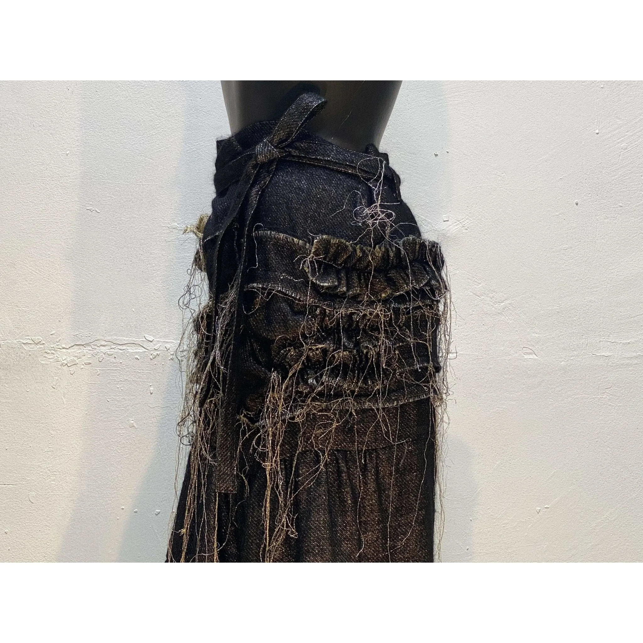 Comme des Garçons Unfinished Belted Skirt