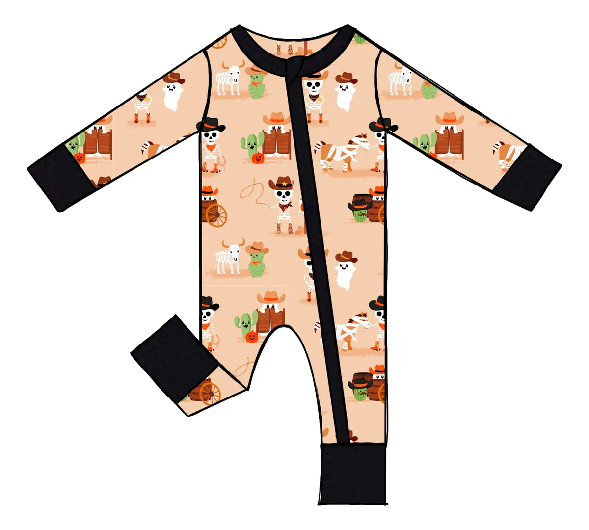 Convertible Romper, Willie Glow-in-the-Dark