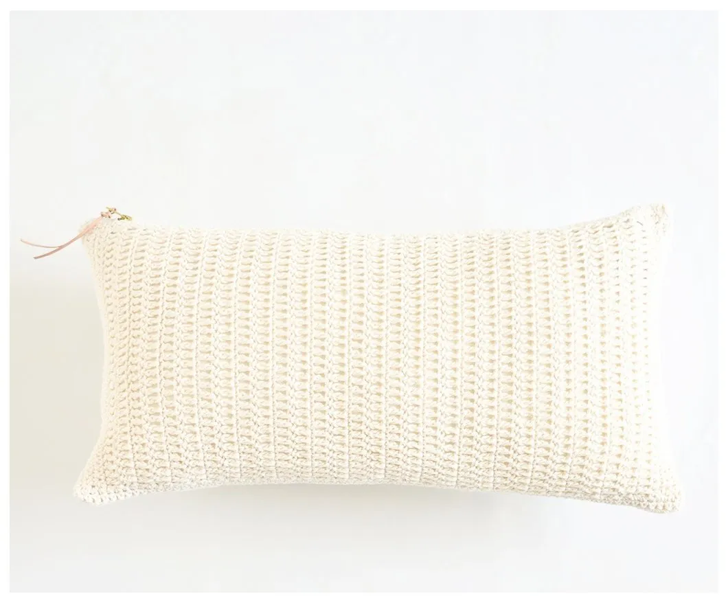 Crochet Lumbar Pillow