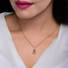 Dancing Diamond Pendant Necklace For Women