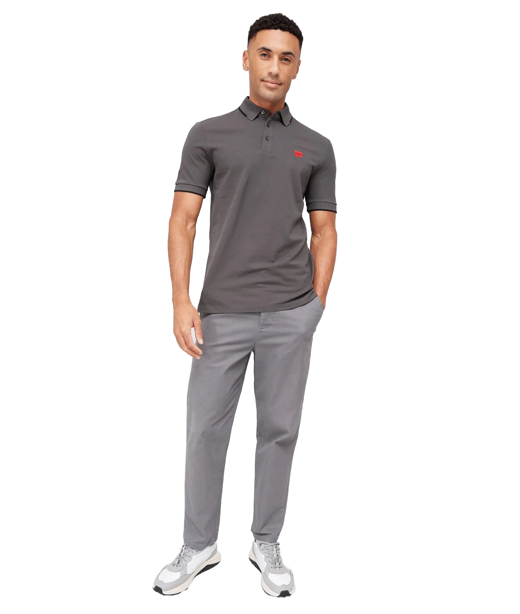 Deresino Slim Fit Polo Shirt - Grey