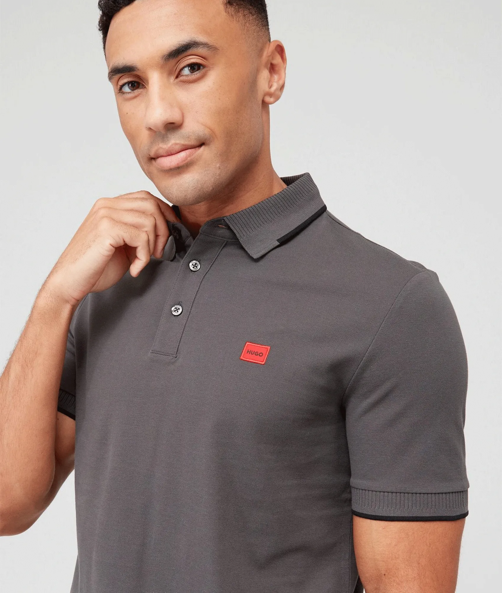 Deresino Slim Fit Polo Shirt - Grey