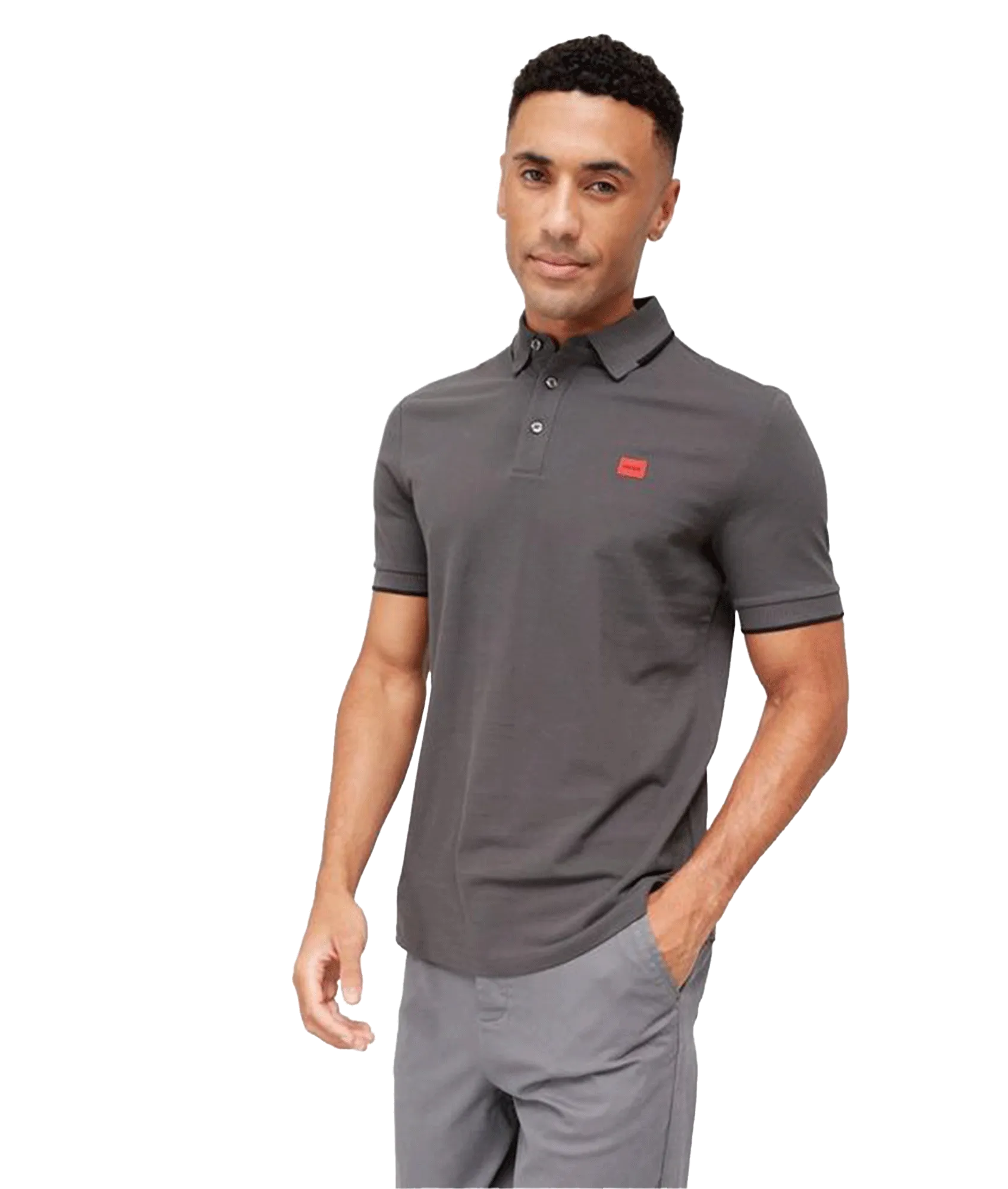 Deresino Slim Fit Polo Shirt - Grey