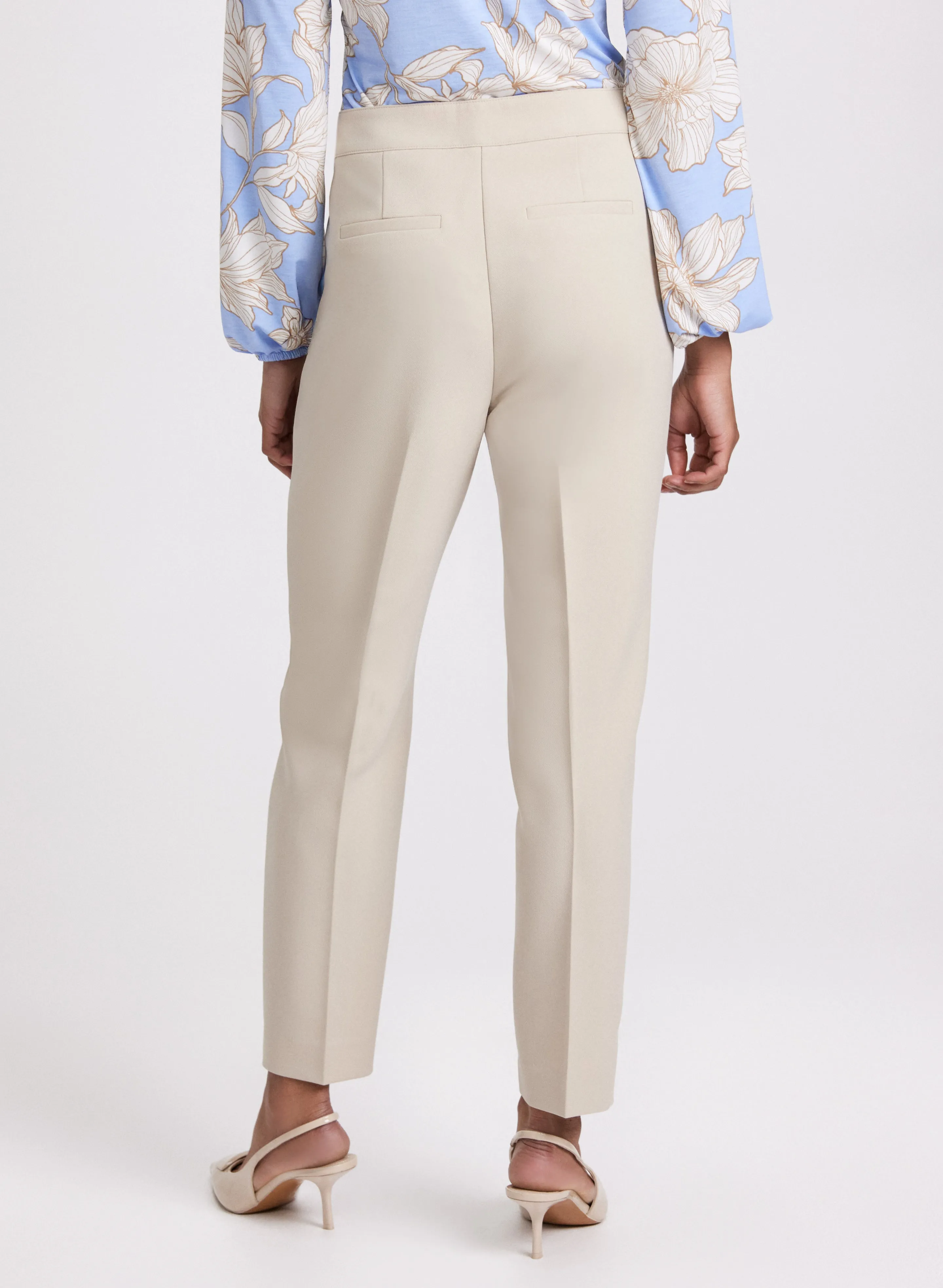 Emma Seamed Slim-Leg Pants