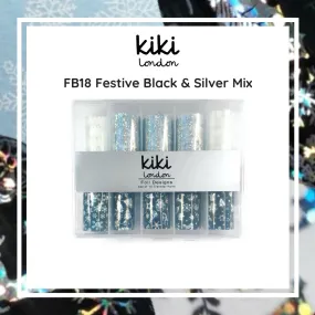 Festive Black & Silver Mix - Transfer Foils