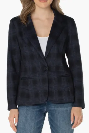 Fitted Blazer - Plaid