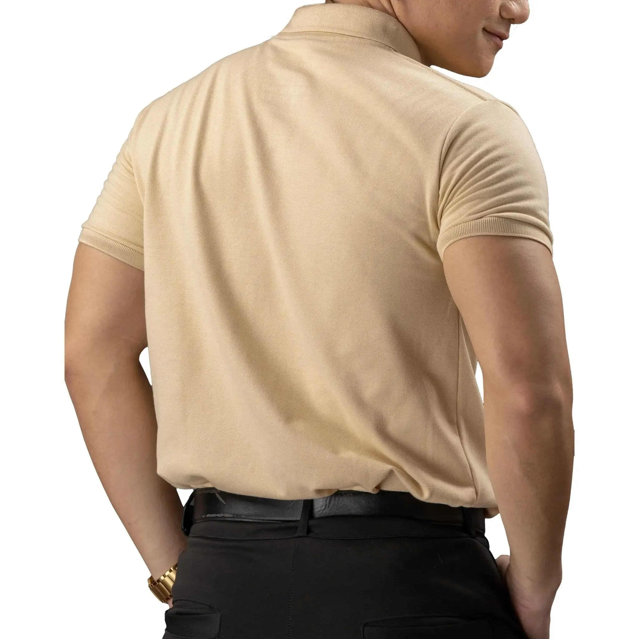 FLEXFIT Series Men's Polo - Cream