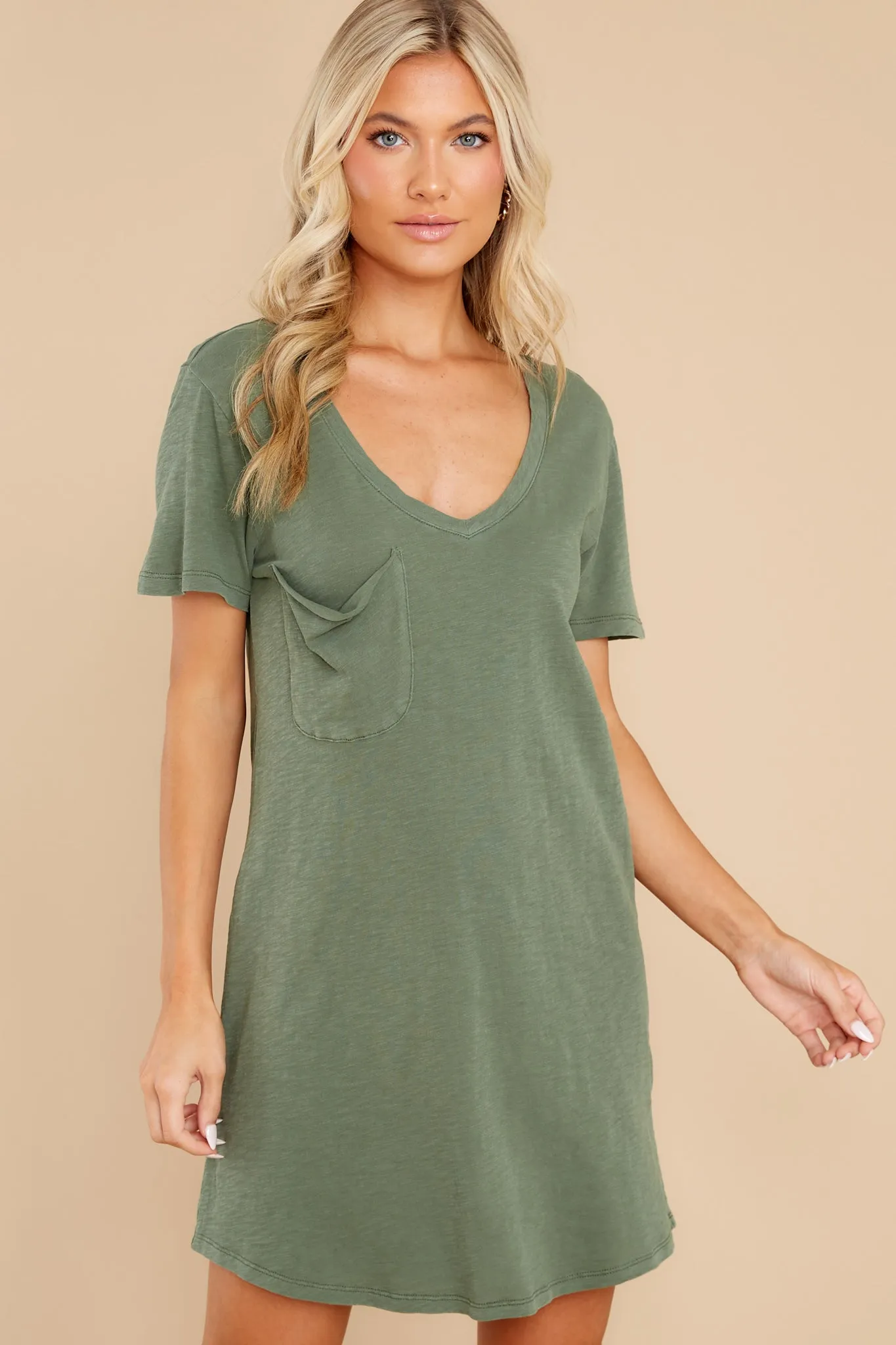 Forest Pocket Tee Dress