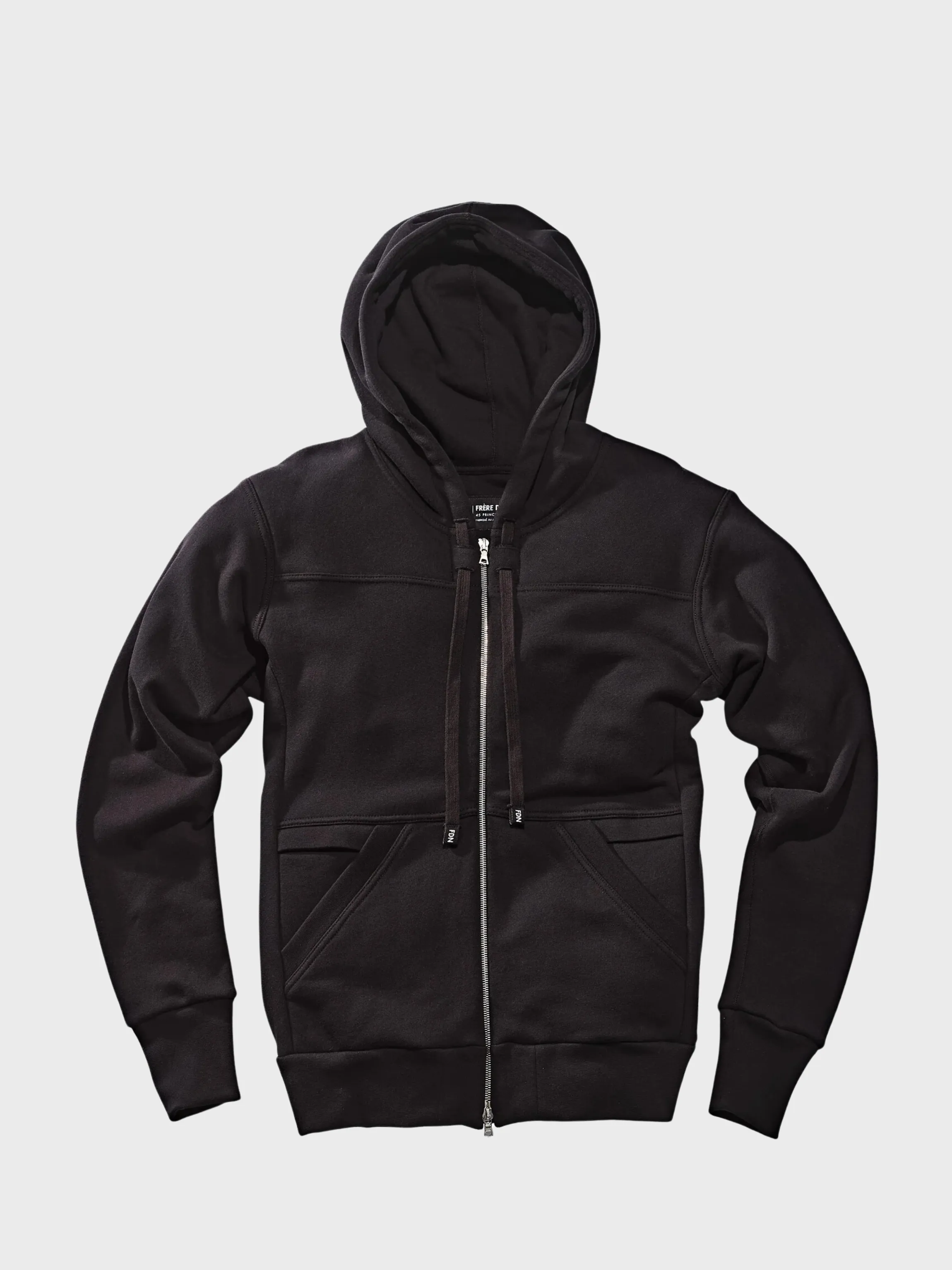 Frere Du Nord Winter Zip Up Hoodie Black