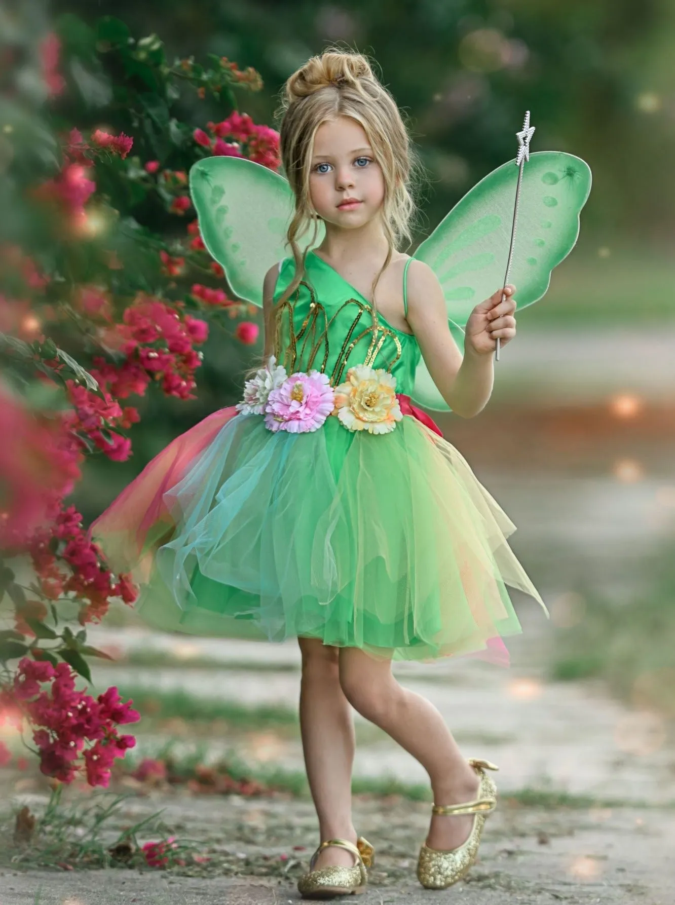 Girls Neverland Fairy Tutu Halloween Costume