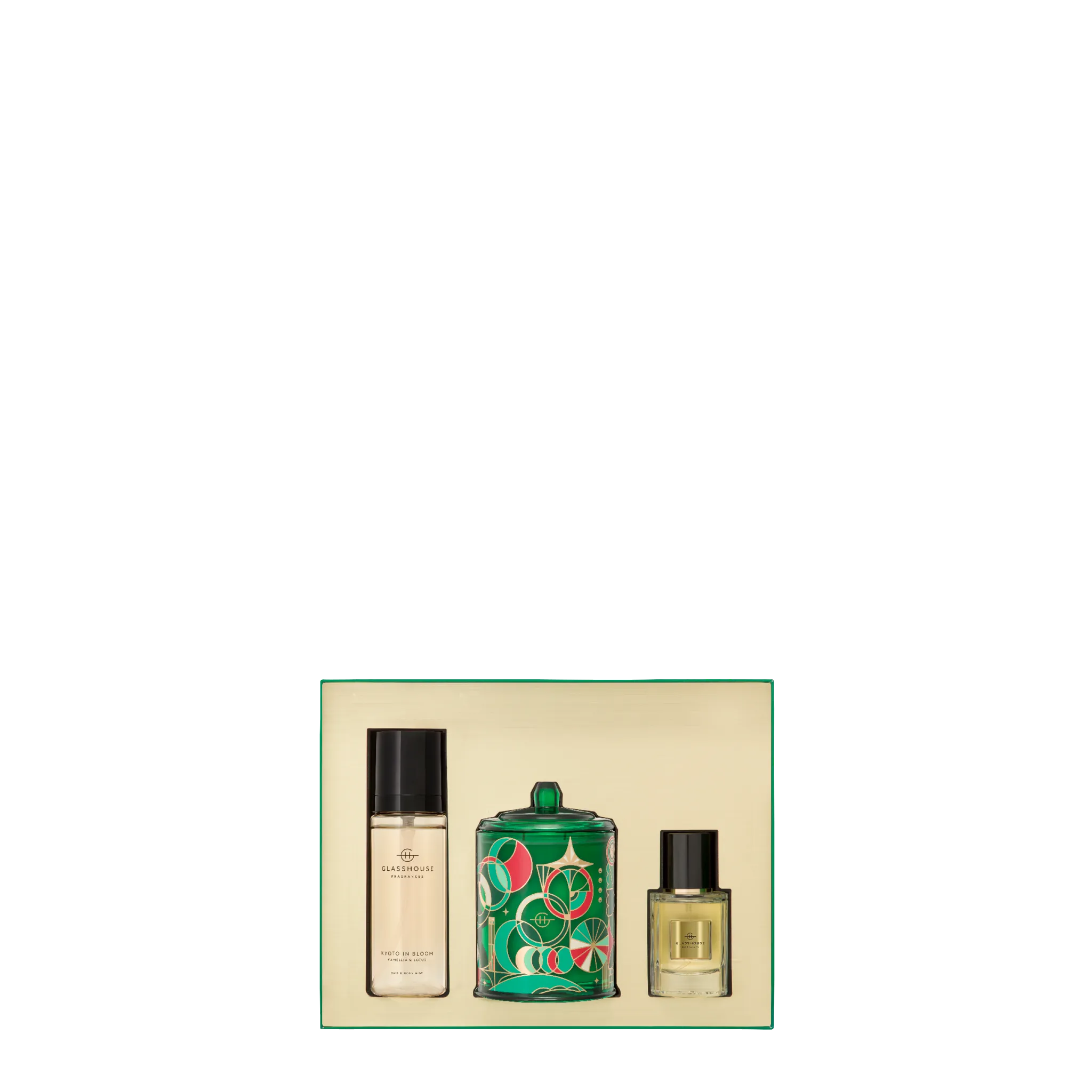 Glasshouse - Christmas 2024 - Fragrance Trio Gift Set - Kyoto In Bloom