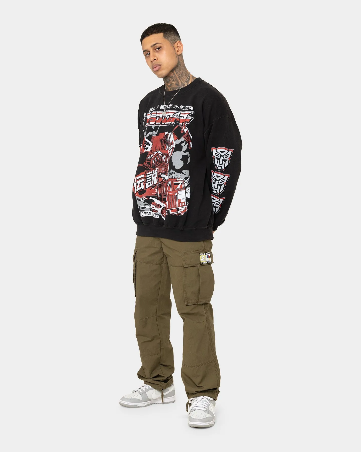 Goat Crew X Transformers Autobots Vintage Crewneck Black Wash