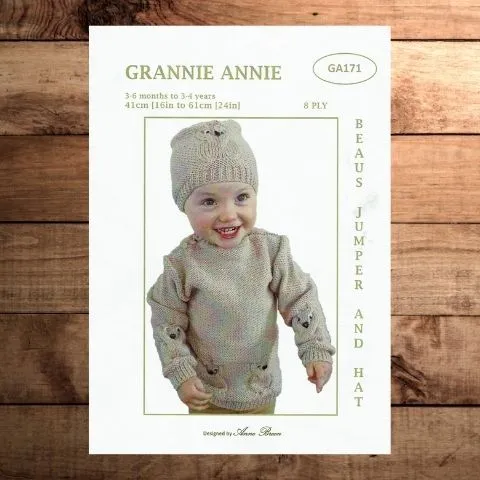 Grannie Annie 171 - Beau's Jumper and Hat