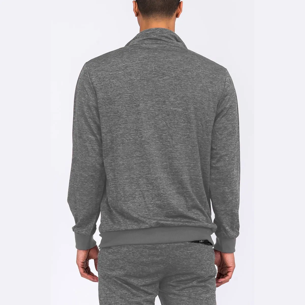 Grey Marbled Lightweight Active Track Jacket