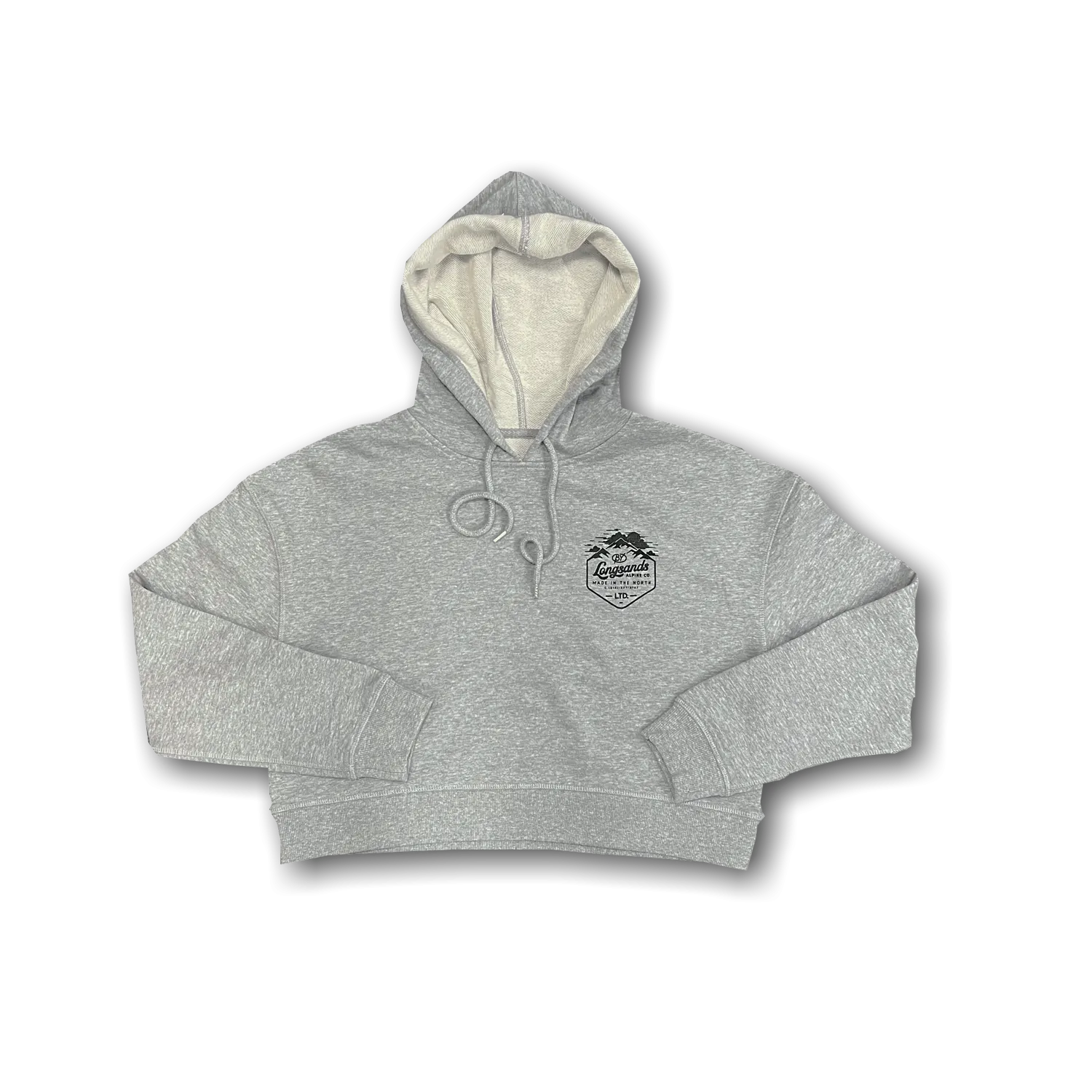 Hex Womens Crop Hoody - Grey