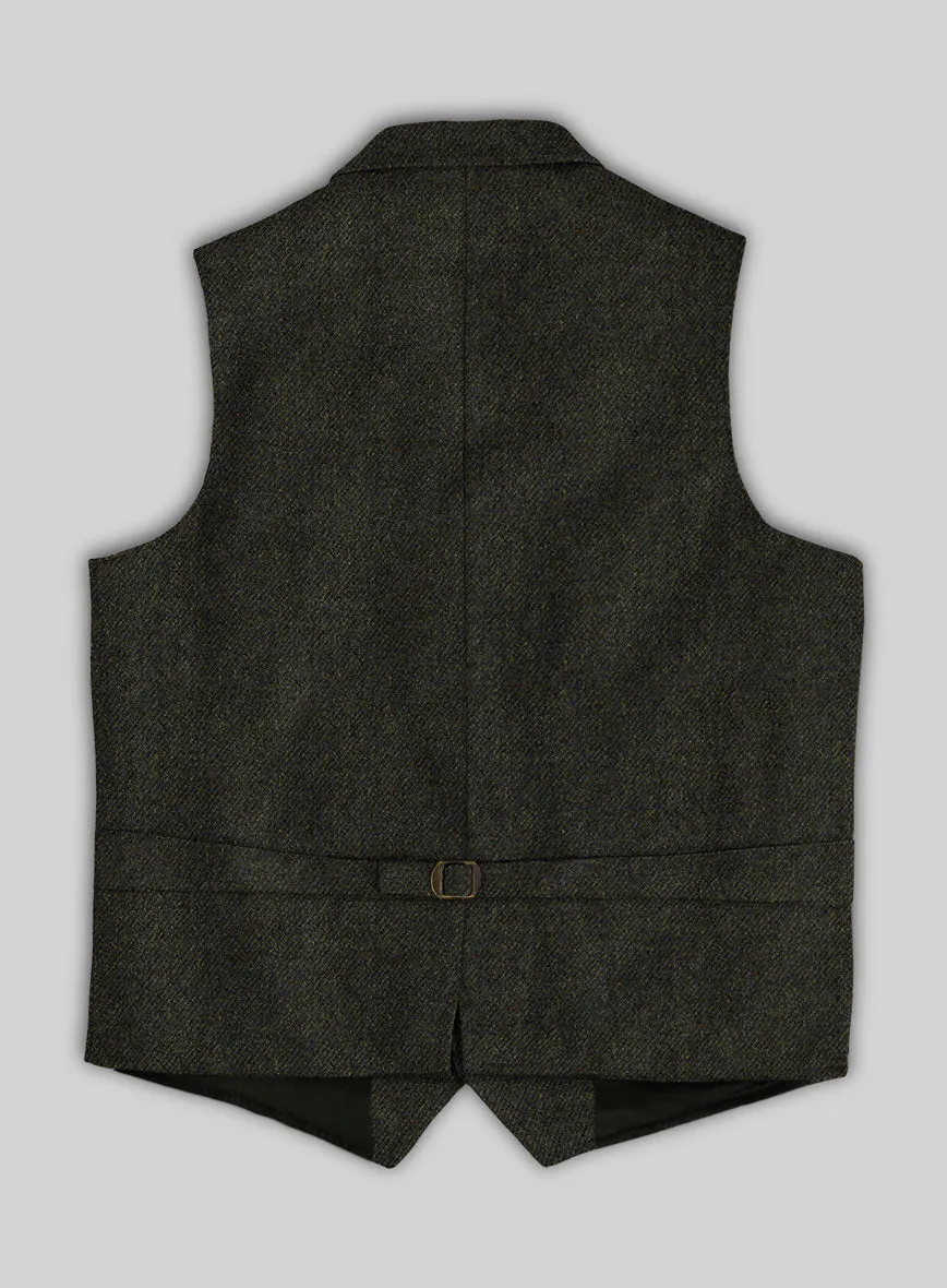 Highlander Heavy Heritage Green Tweed Hunting Vest