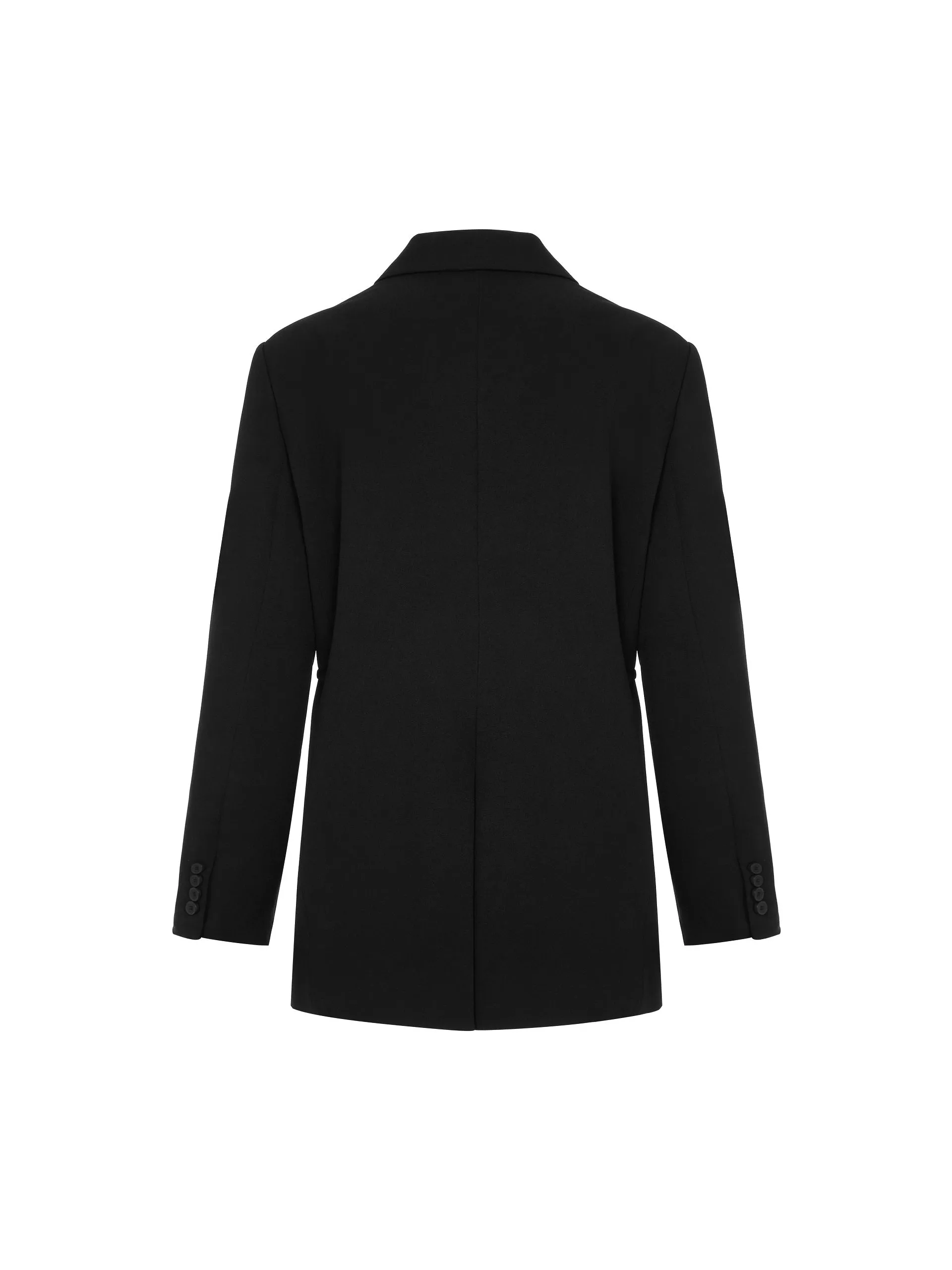 HOT SALE Lapel Straight Blazer with Waist Drawstring