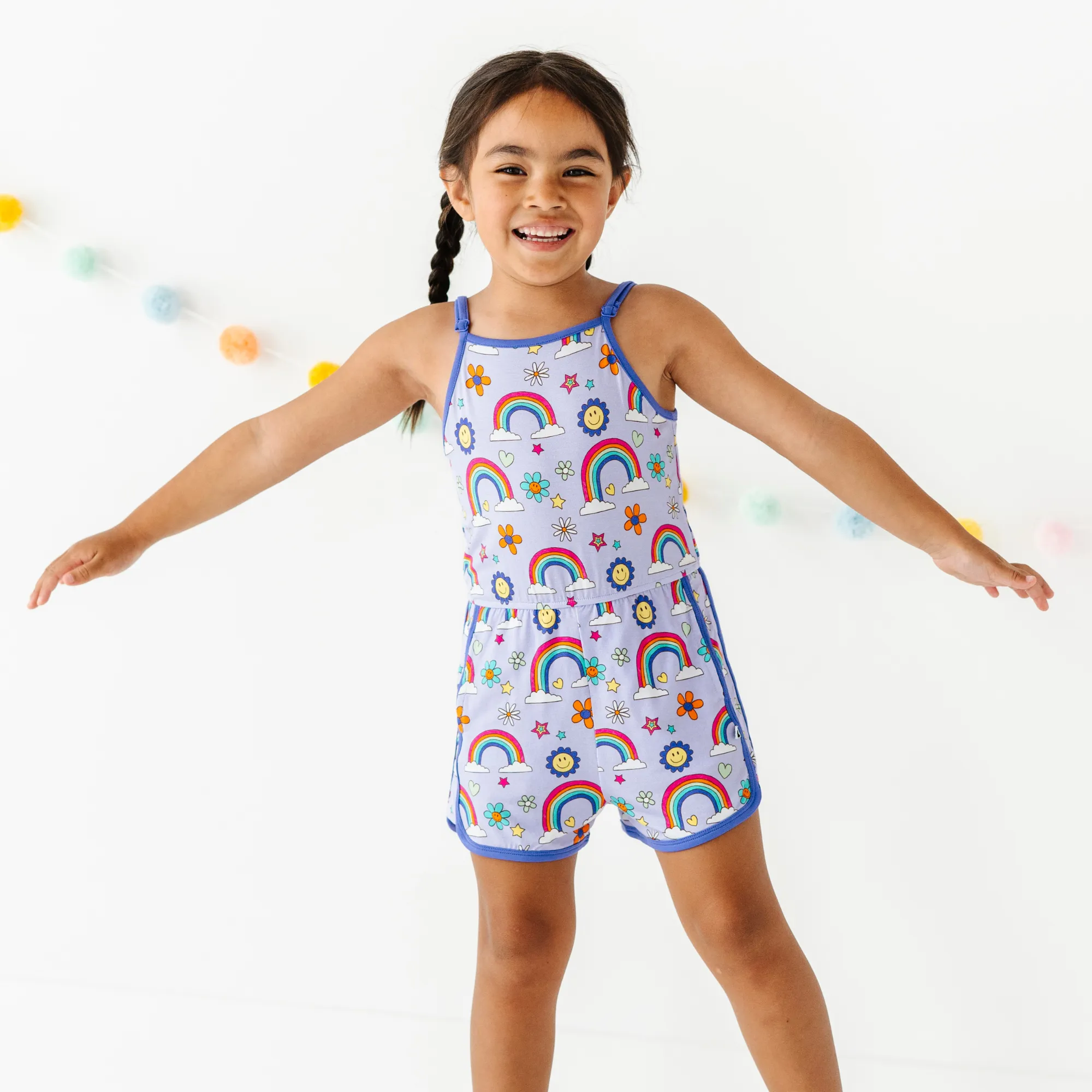 It's All Flowers and Rainbows Short Romper