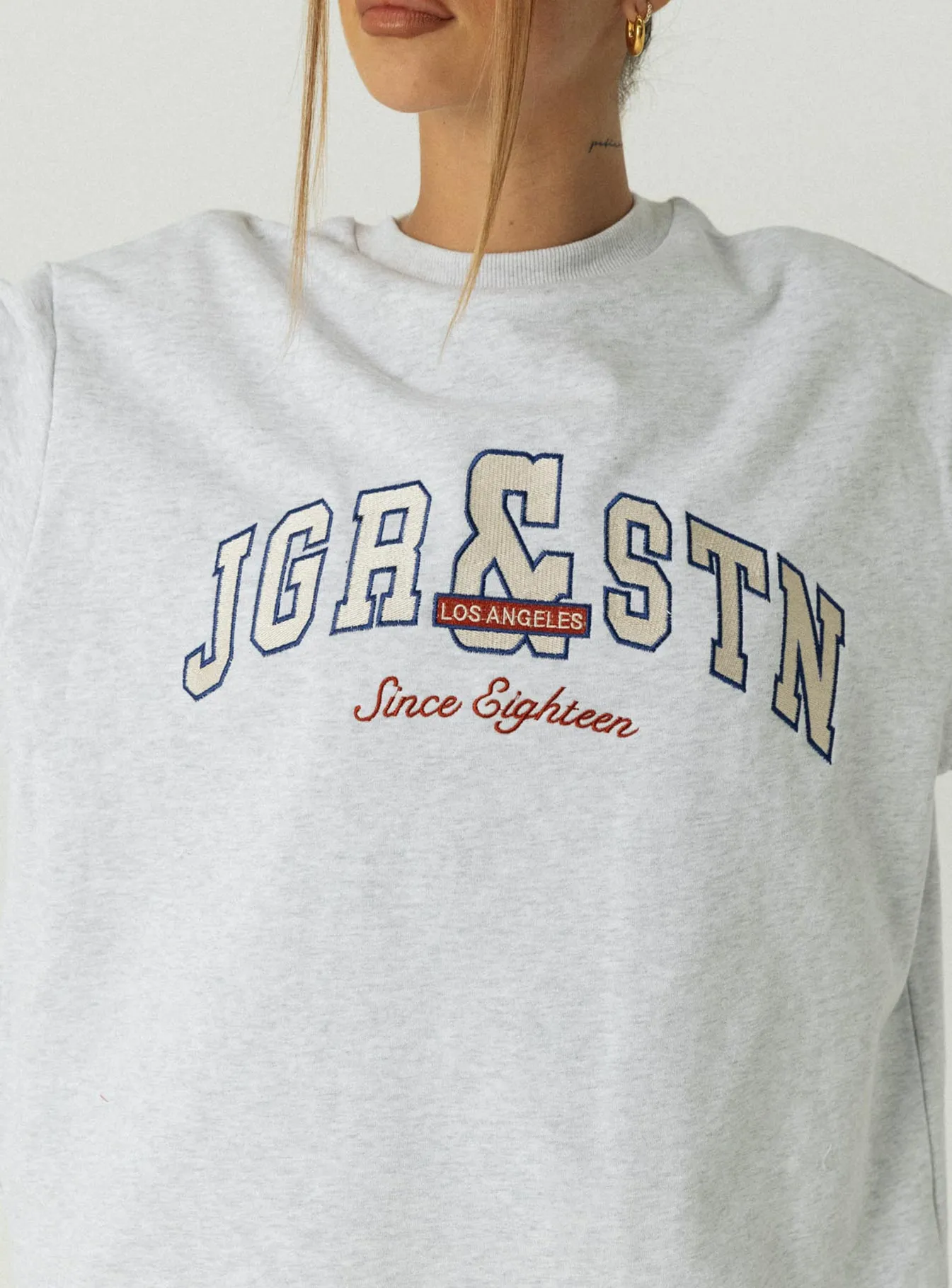 Jagger & Stone Vintage Oversized Sweatshirt Grey