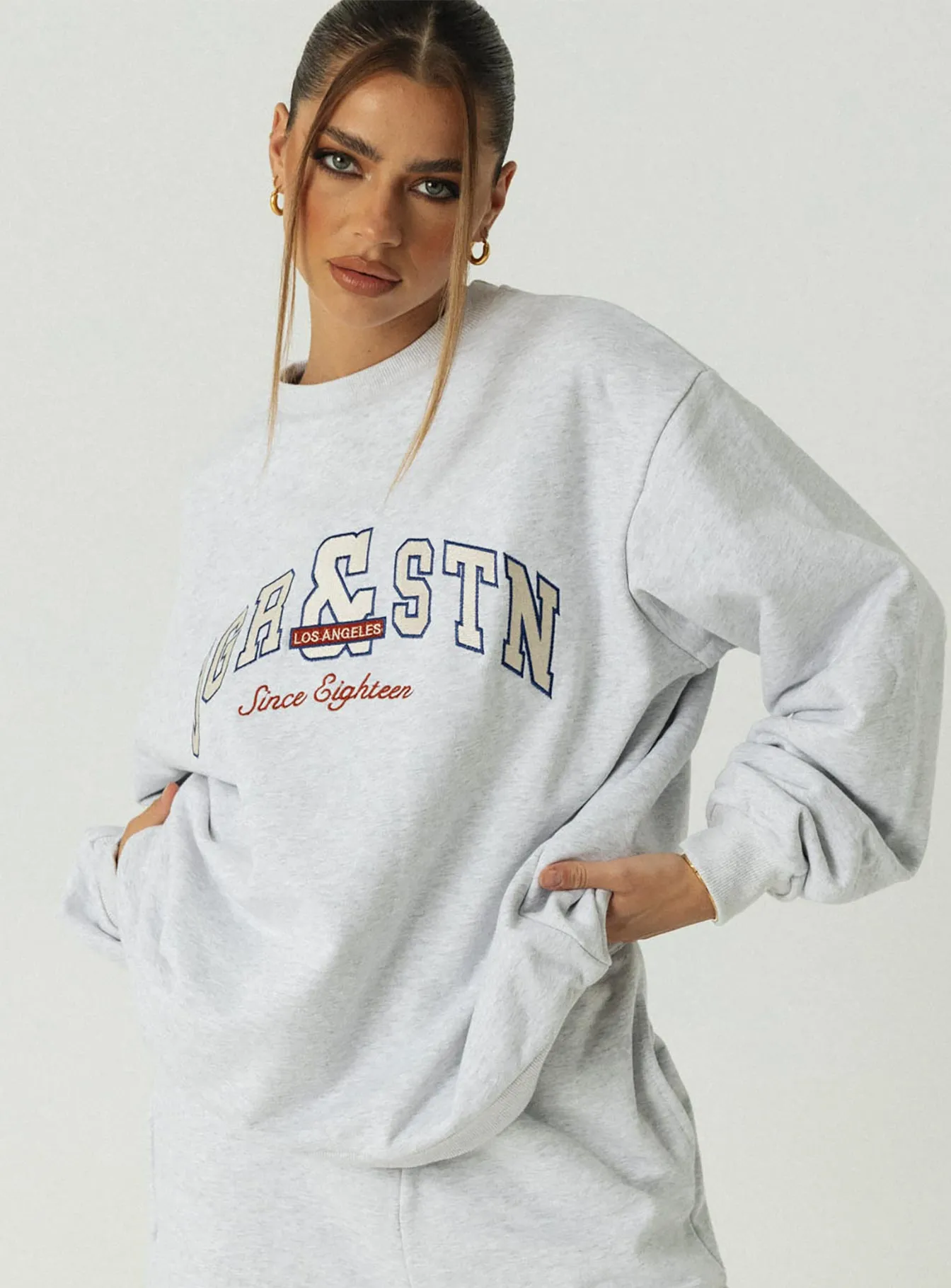 Jagger & Stone Vintage Oversized Sweatshirt Grey