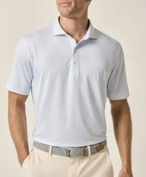 Johnnie-O Tee Time Barrels Blue Polo