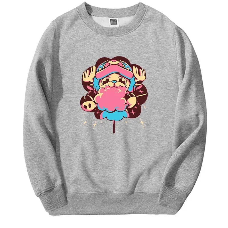 Kawaii Mangas Sweatshirt Cute Tony Chopper Nika Men Women Hot Anime Graphic Hoodie For Adult Fashion Oversize Sudaderas Pullover