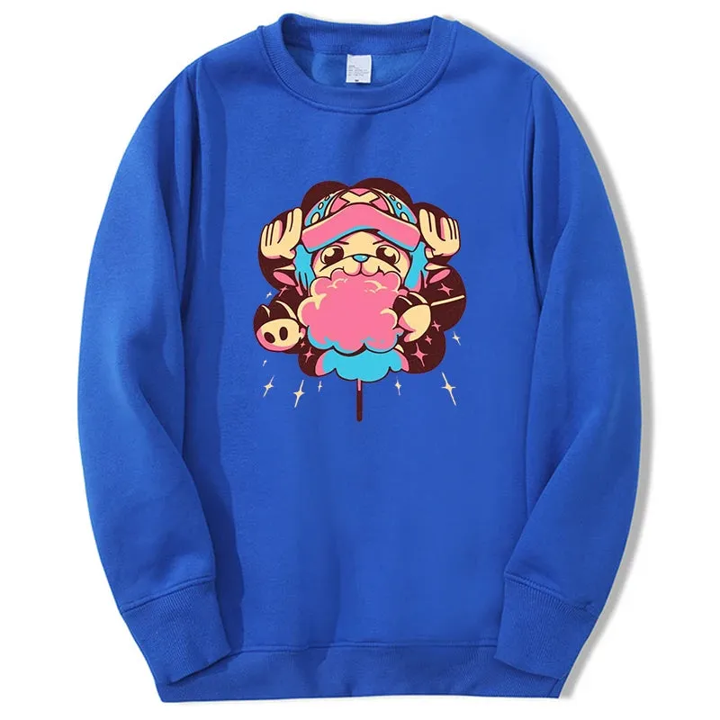 Kawaii Mangas Sweatshirt Cute Tony Chopper Nika Men Women Hot Anime Graphic Hoodie For Adult Fashion Oversize Sudaderas Pullover