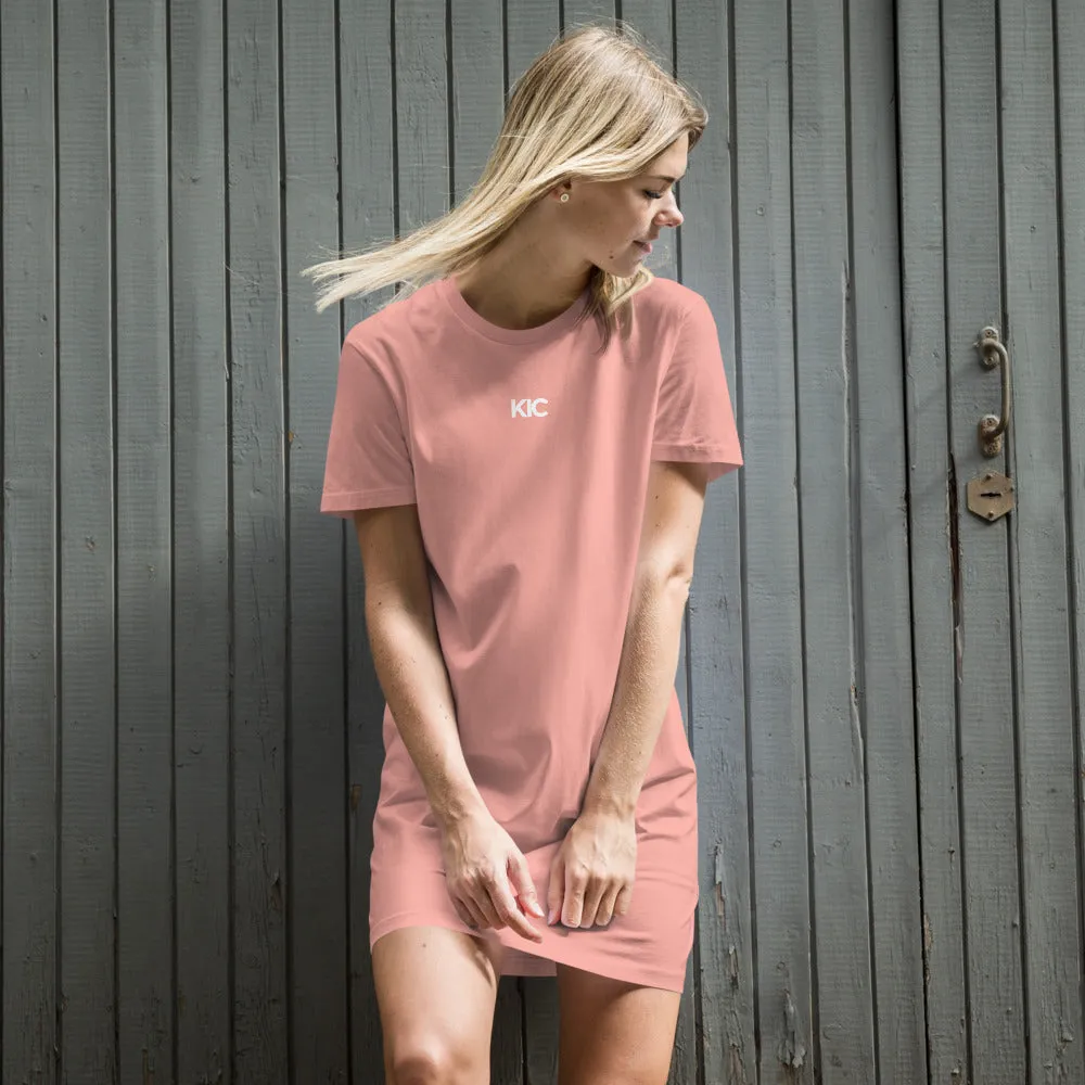 KIC Organic Cotton T-Shirt Dress in Black or Pink