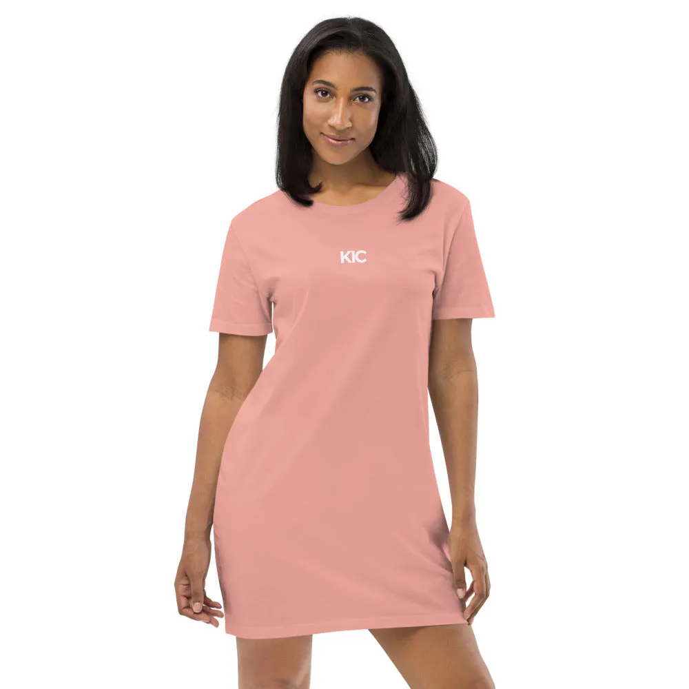 KIC Organic Cotton T-Shirt Dress in Black or Pink