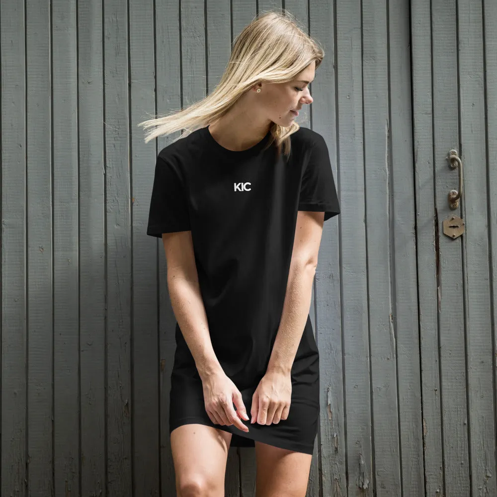 KIC Organic Cotton T-Shirt Dress in Black or Pink