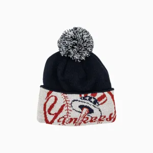 Kid's New York Yankees MLB Pom Knit Beanie Hat