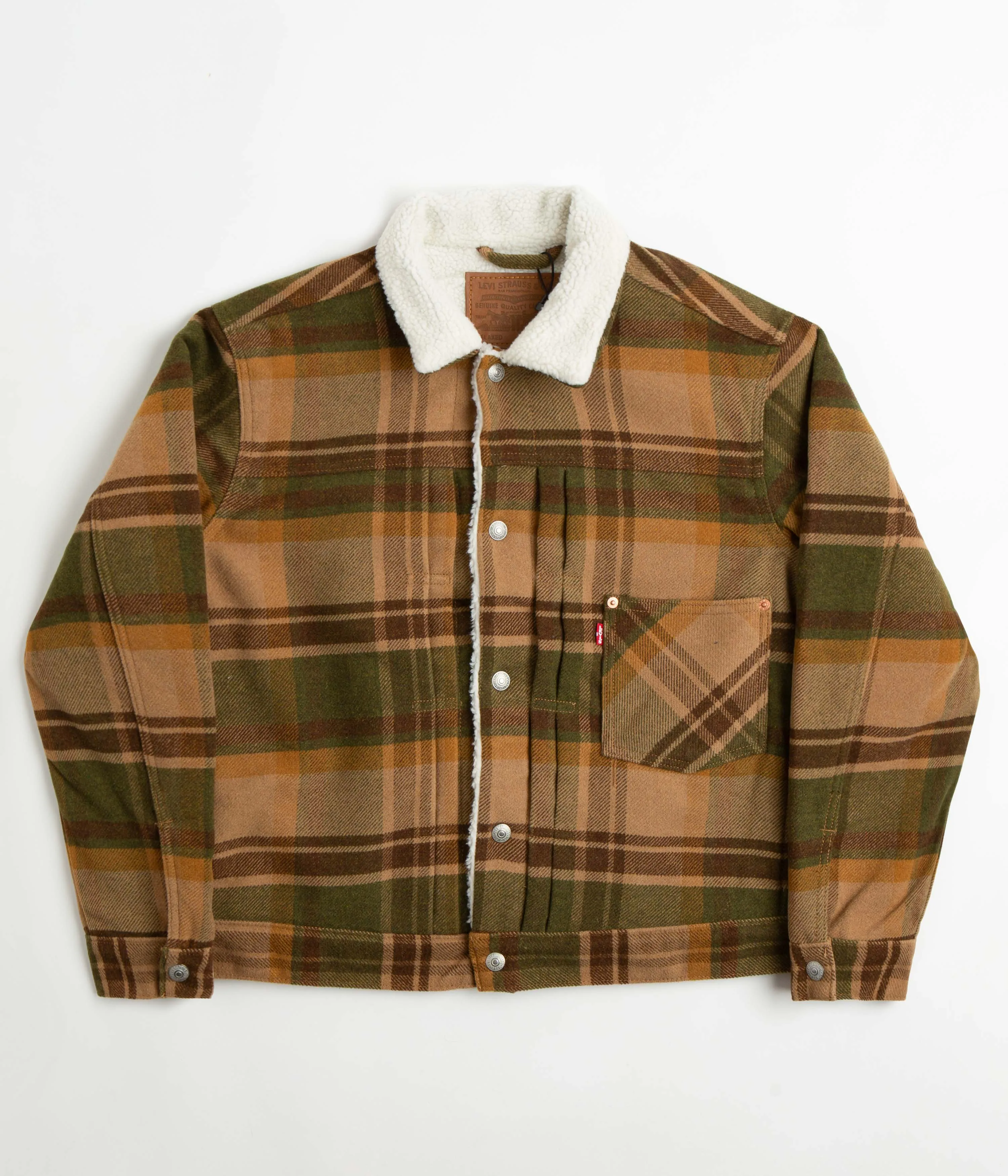 Levi's® Red Tab™ Type 1 Sherpa Trucker Jacket - Barold Plaid