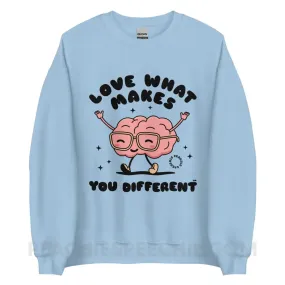 Love What Makes You Different™ Brain Character Classic Sweatshirt