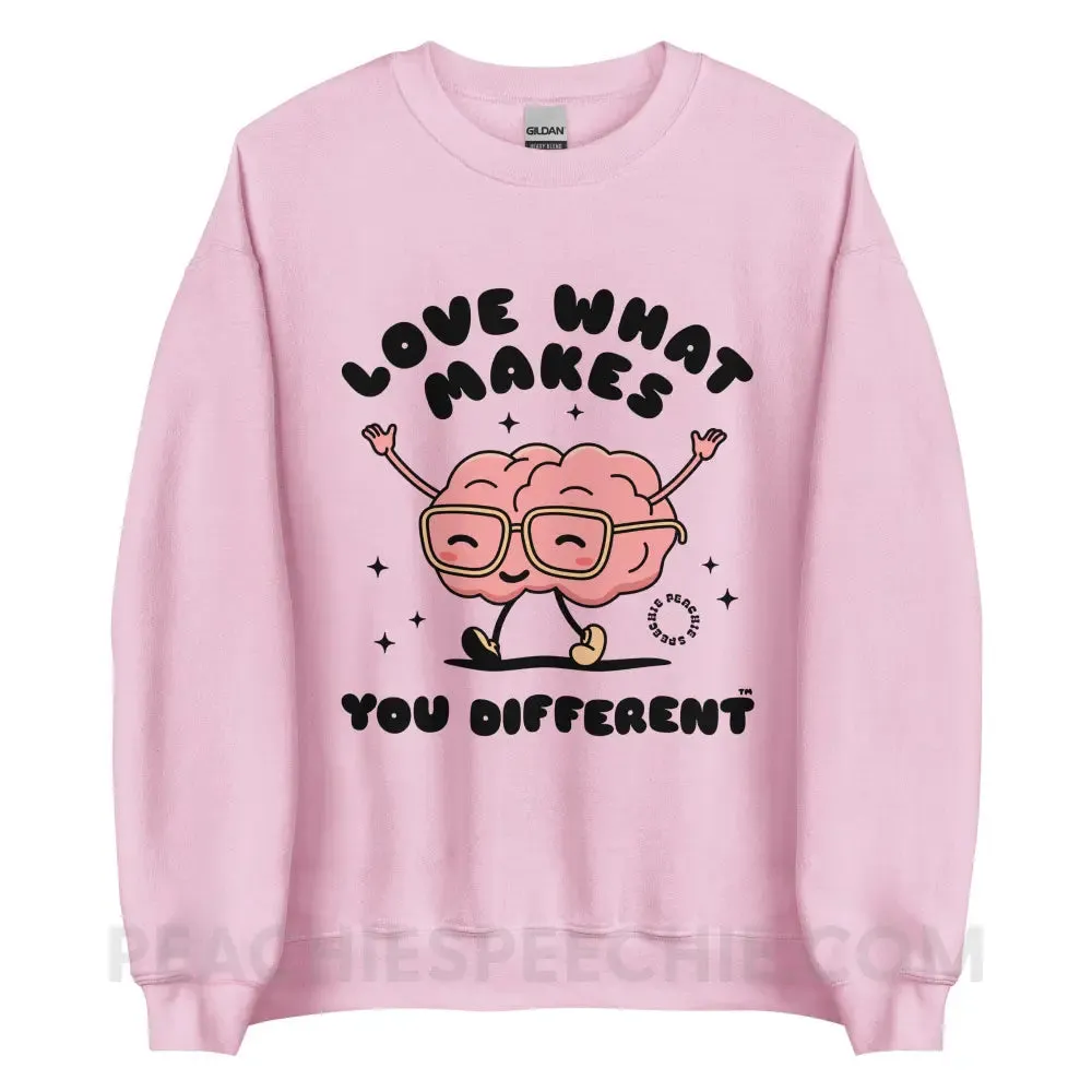 Love What Makes You Different™ Brain Character Classic Sweatshirt