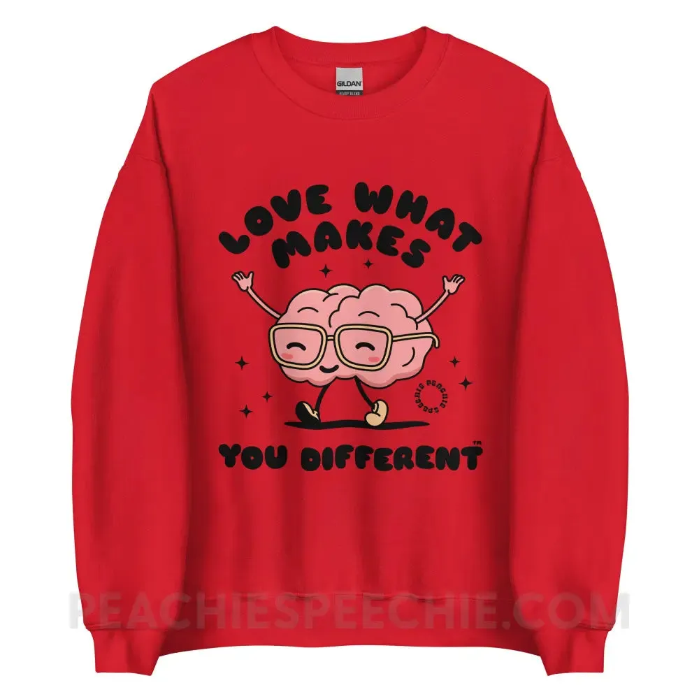 Love What Makes You Different™ Brain Character Classic Sweatshirt