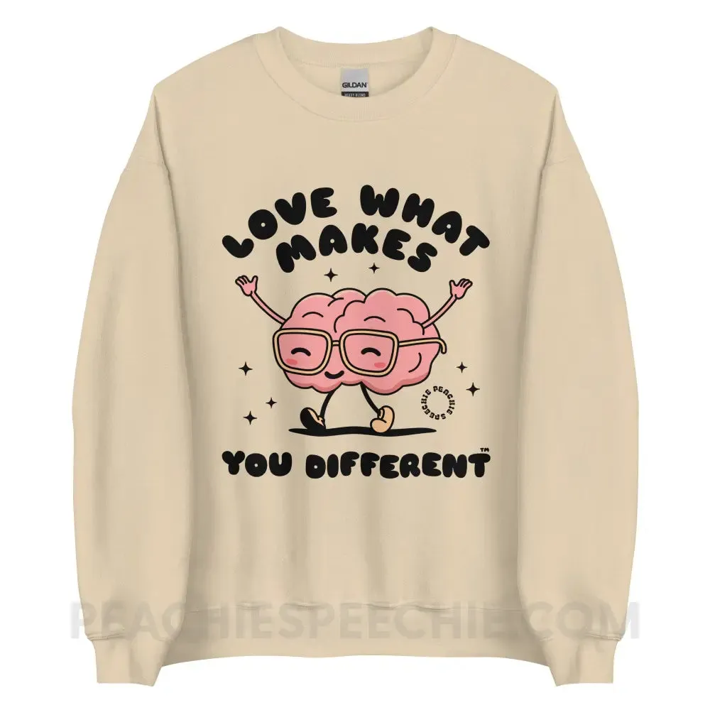 Love What Makes You Different™ Brain Character Classic Sweatshirt