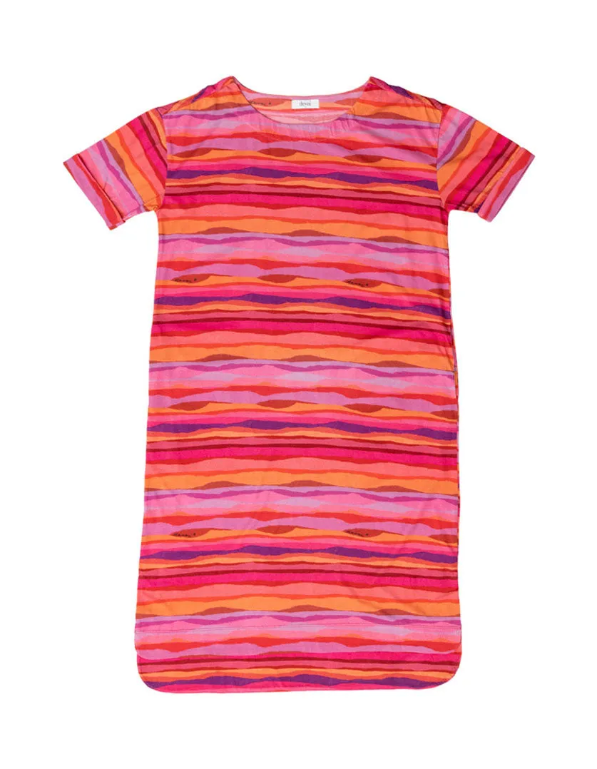 Madeleine Dress Sunset Tide in Organic Cotton