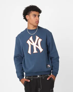 Majestic Athletic New York Yankees Logo Applique Crewneck French Navy