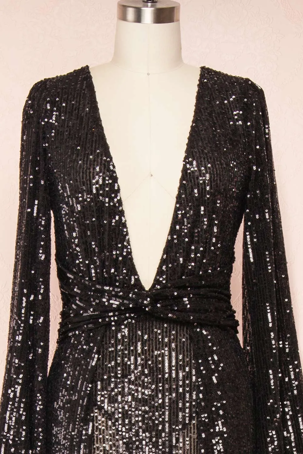 Marta Black | Sparkly Maxi Dress w/ Bodysuit