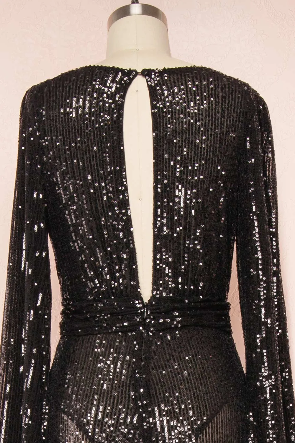 Marta Black | Sparkly Maxi Dress w/ Bodysuit