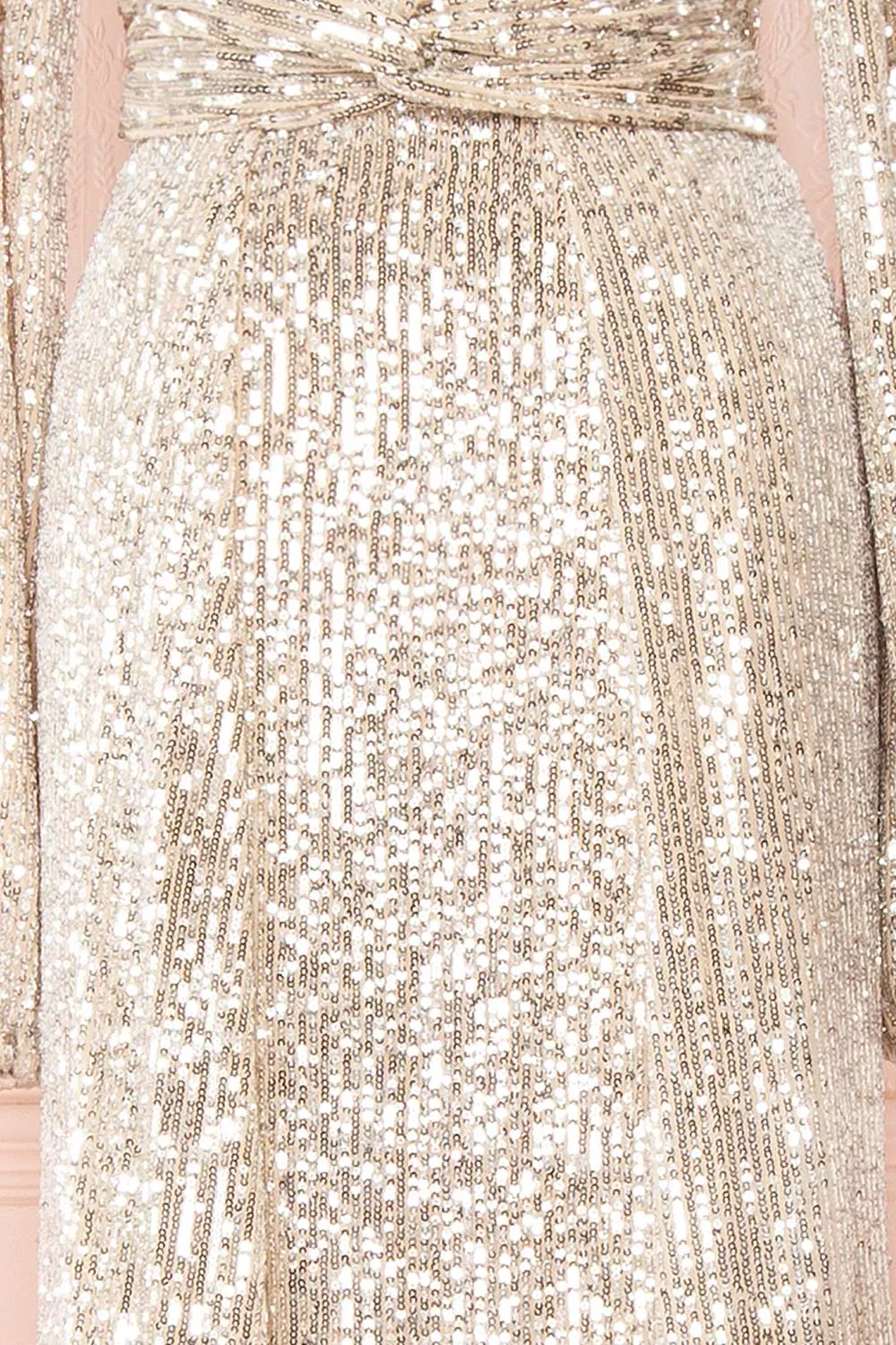 Marta Silver | Sparkly Maxi Dress w/ Bodysuit