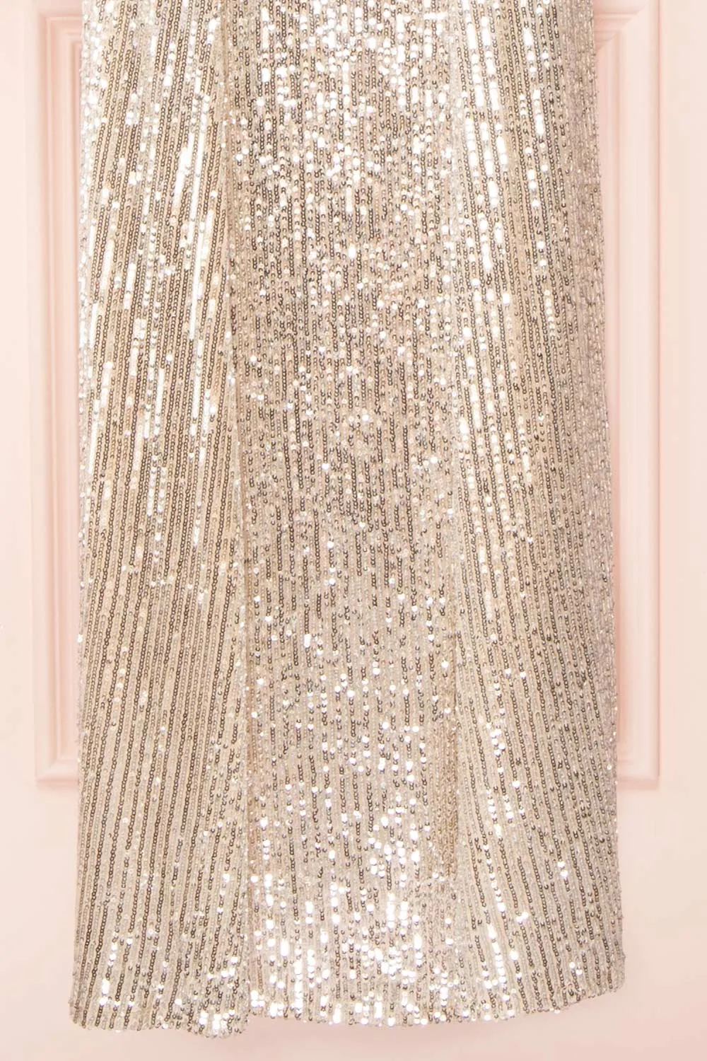 Marta Silver | Sparkly Maxi Dress w/ Bodysuit