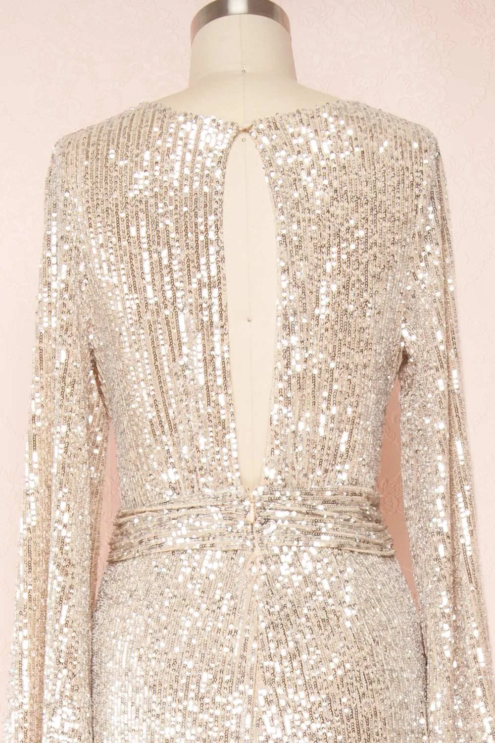 Marta Silver | Sparkly Maxi Dress w/ Bodysuit