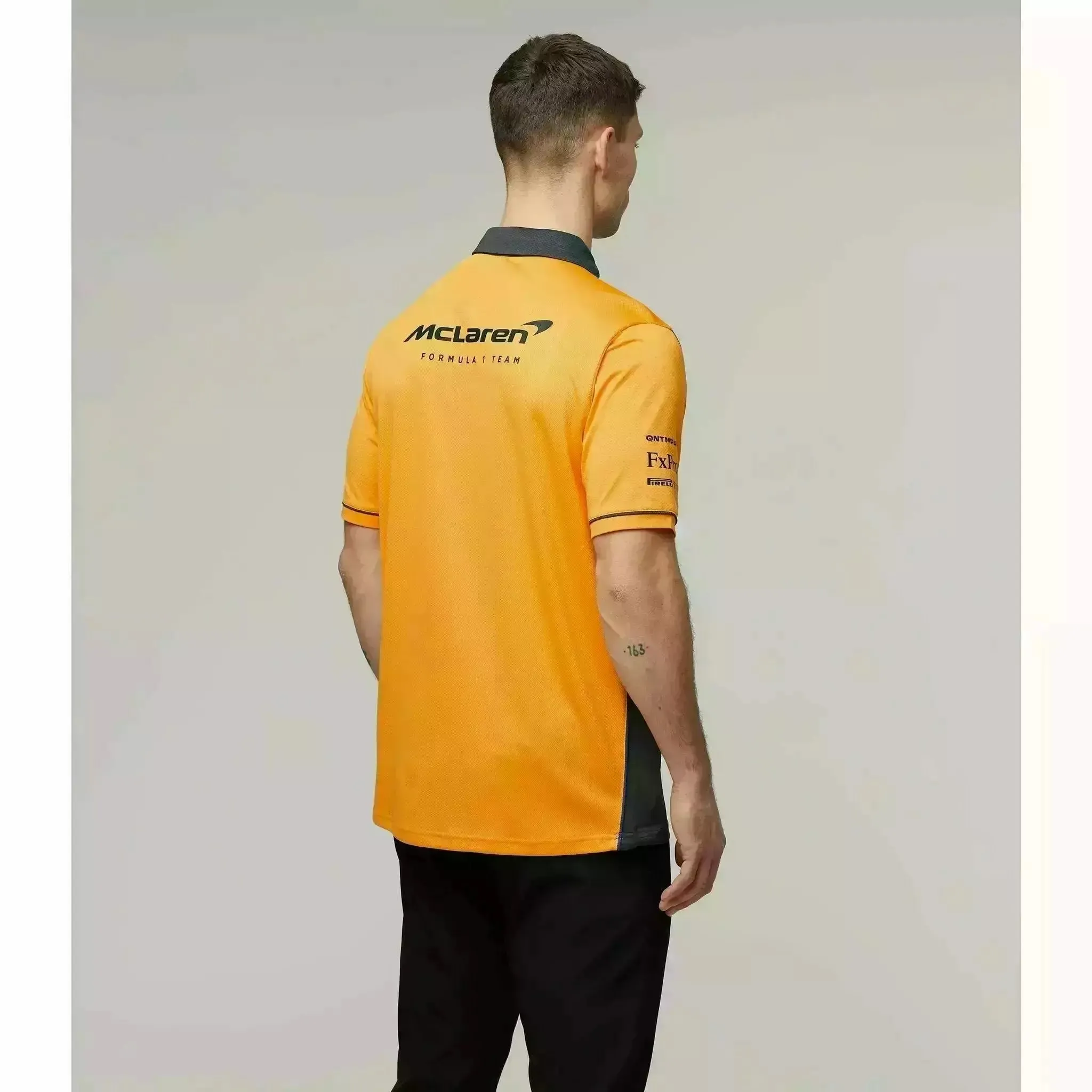 McLaren F1 Men's Team Polo Shirt - Papaya/Phantom