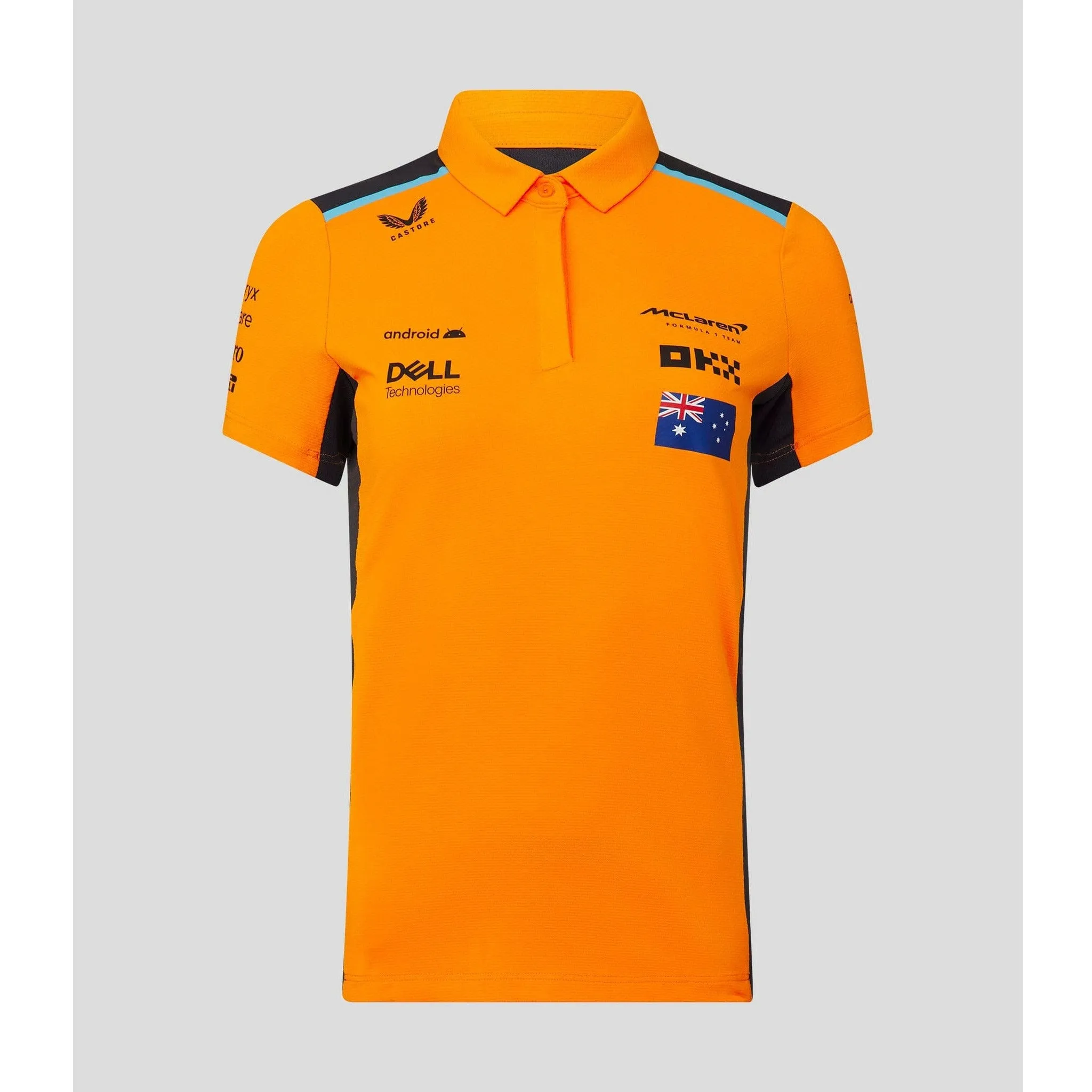 McLaren F1 Women's 2023 Lando Norris Team Drivers Polo Shirt- Papaya